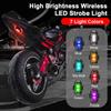 7 Colors Universal LED Motorcycle Warning Lights Mini USB Drone Strobe Light Bike Aircraft Night Flashing Turn Signal Indicator