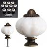 10pcs Pumpkin Knobs Set Cabinet Drawer Cupboard Furniture Door Pull Handle White