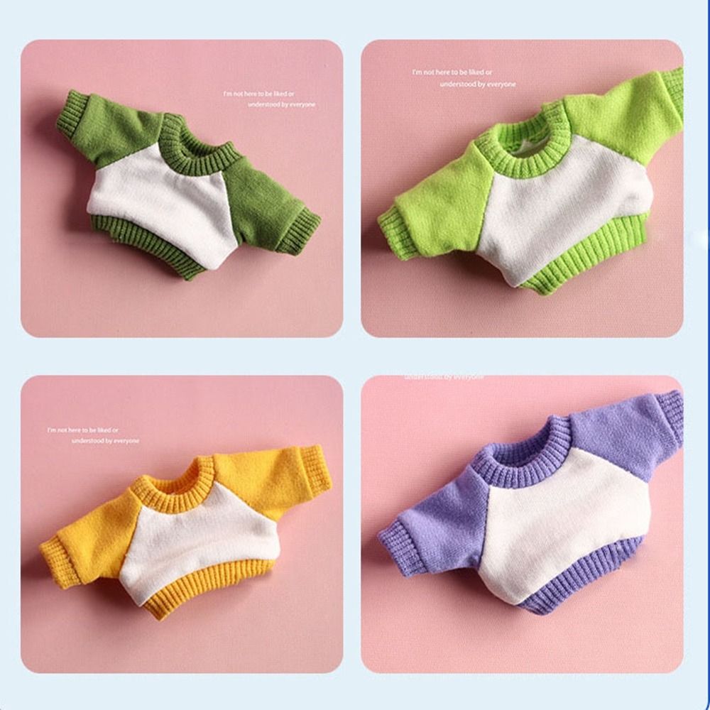 Cute Sweatshirt Outfits Casual Wear Dolls Tops High Quality Fashion Clothes  for 10cm Cotton Dolls