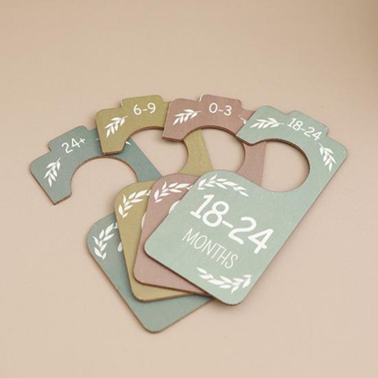 8 шт./компл. деревянные разделители для детского шкафа для новорожденных до 24 месяцев, вешалка для одежды, органайзер, украшение для детской комнаты в деревенском стиле в стиле бохо