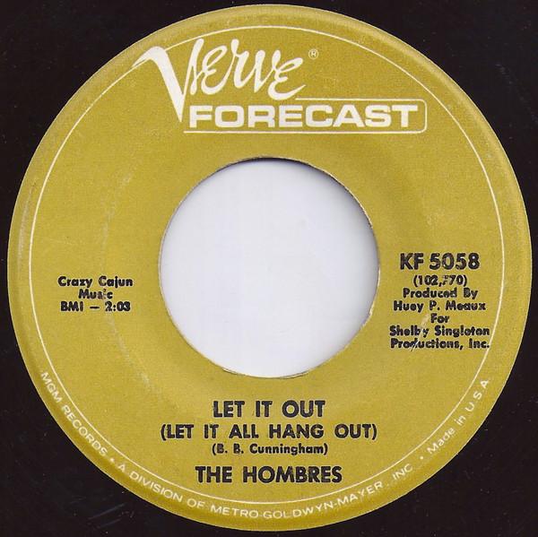 7inch Record HOMBRES - Let It Out (Let It All Hang Out) KF5058 Verve Forecast 1967 US Rock Used