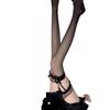 Women's Ultra-Thin Sexy Lace Bow Over-the-Knee Black & White Thigh-High Stockings