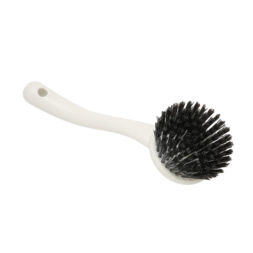 Cooktop Cleaning Brush Long Handle Durable Bristles White Sink Cleaning Brush for Household Kitchen