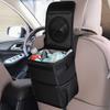 Portable Car Waterproof Trash Bin Center Console Seat Back Installation Garbage Bin Organizer Storage Auto Interior Accessories