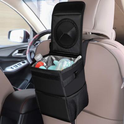 Портативное Водонепроницаемое Ведро для Мусора в Автомобиль, Установка на Центральную Консоль/Спинку Сиденья, Органайзер для Мусора, Хранение, Автомобильные Аксессуары для Интерьера
