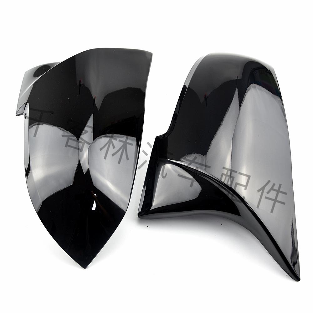 Глянцевые черные накладки на зеркала в стиле «рога» для BMW 1, 2, 3, 4 серии (F20, F30, F32)