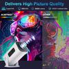 Проектор 4K, 1280*720P, поддерживает декодирование видео 4K, Android 11 300ANSI, Wifi6 BT5.0, автоматическая коррекция трапецеидальных искажений