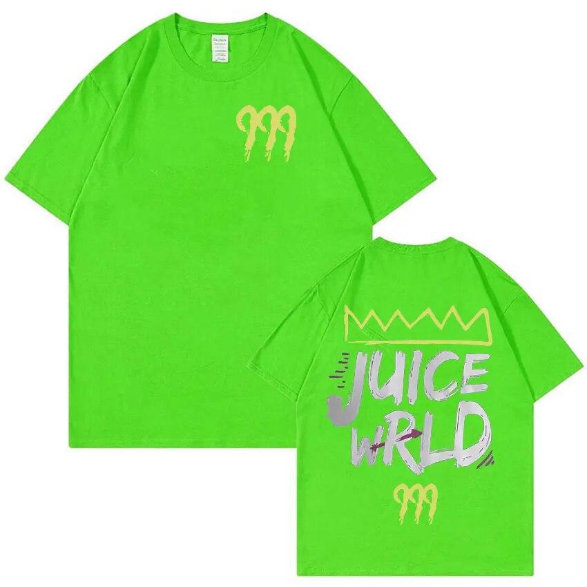 Футболки с рисунком Rapper Juice Wrld 999, унисекс WoUnisex, винтажная футболка в стиле хип-хоп с коротким рукавом, модные хлопковые футболки большого размера, уличная одежда
