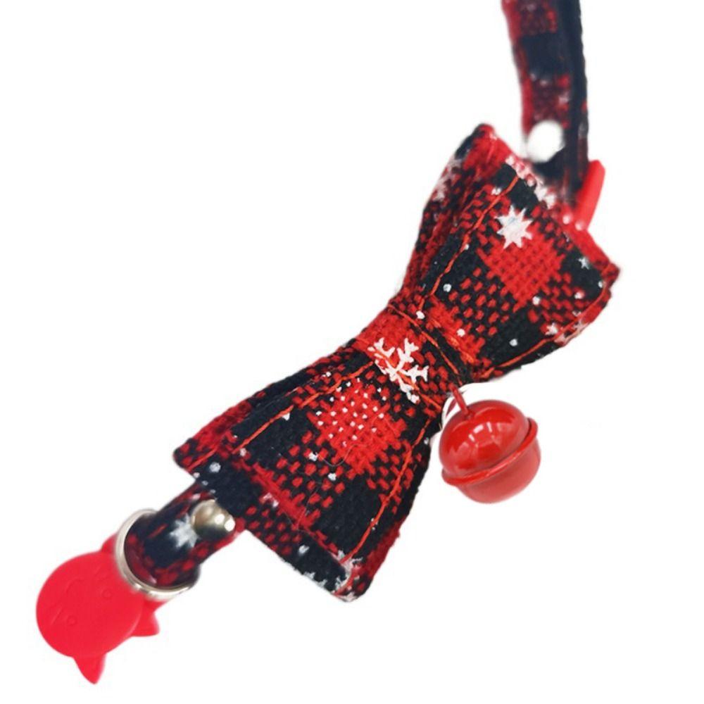 Регулируемый рождественский ошейник-бабочка для собак, снежинок, кошек, рождественский ошейник для собак, щенков, кошек