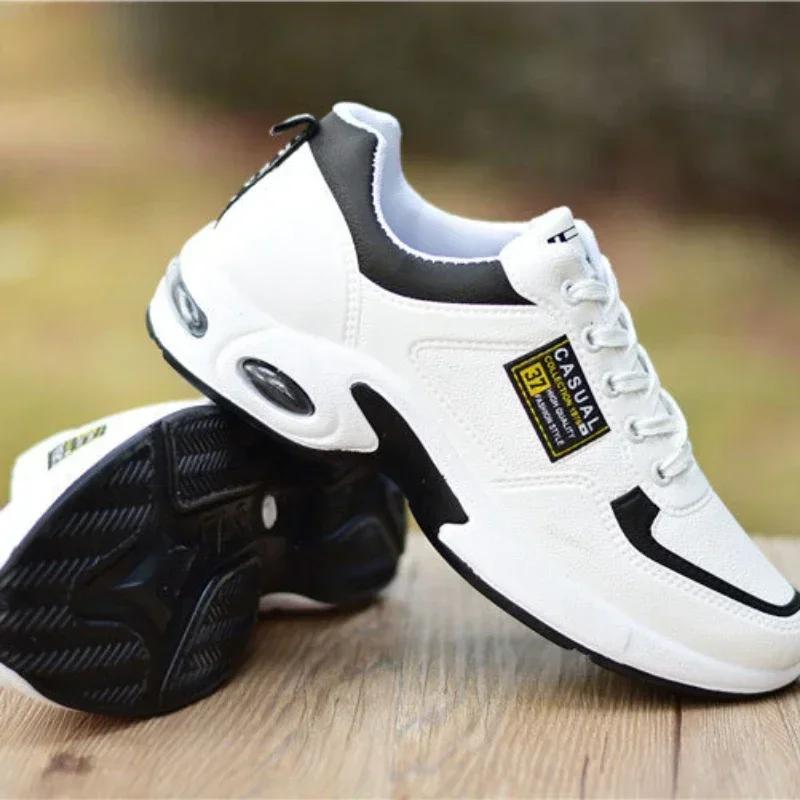 Мужская спортивная обувь большого размера из искусственной кожи повседневные кроссовки для мужчин