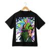 Green Kimono Style Tee| Zoro Print and Sword Design for Cosplay and Anime Fans