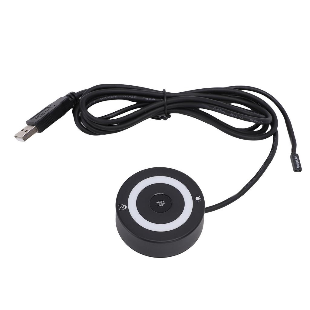 Портативный USB сканер отпечатков пальцев Поддержка для 10 11 360 градусов Сенсорное быстрое распознавание Биометрический сканер отпечатков пальцев с RGB подсветкой