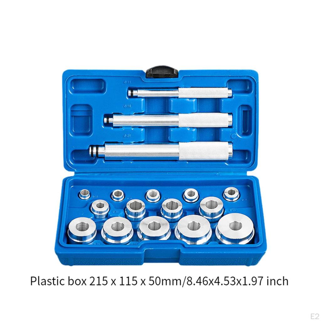 17 предметов Набор инструментов для снятия втулки уплотнения обоймы подшипника Установка втулки оси