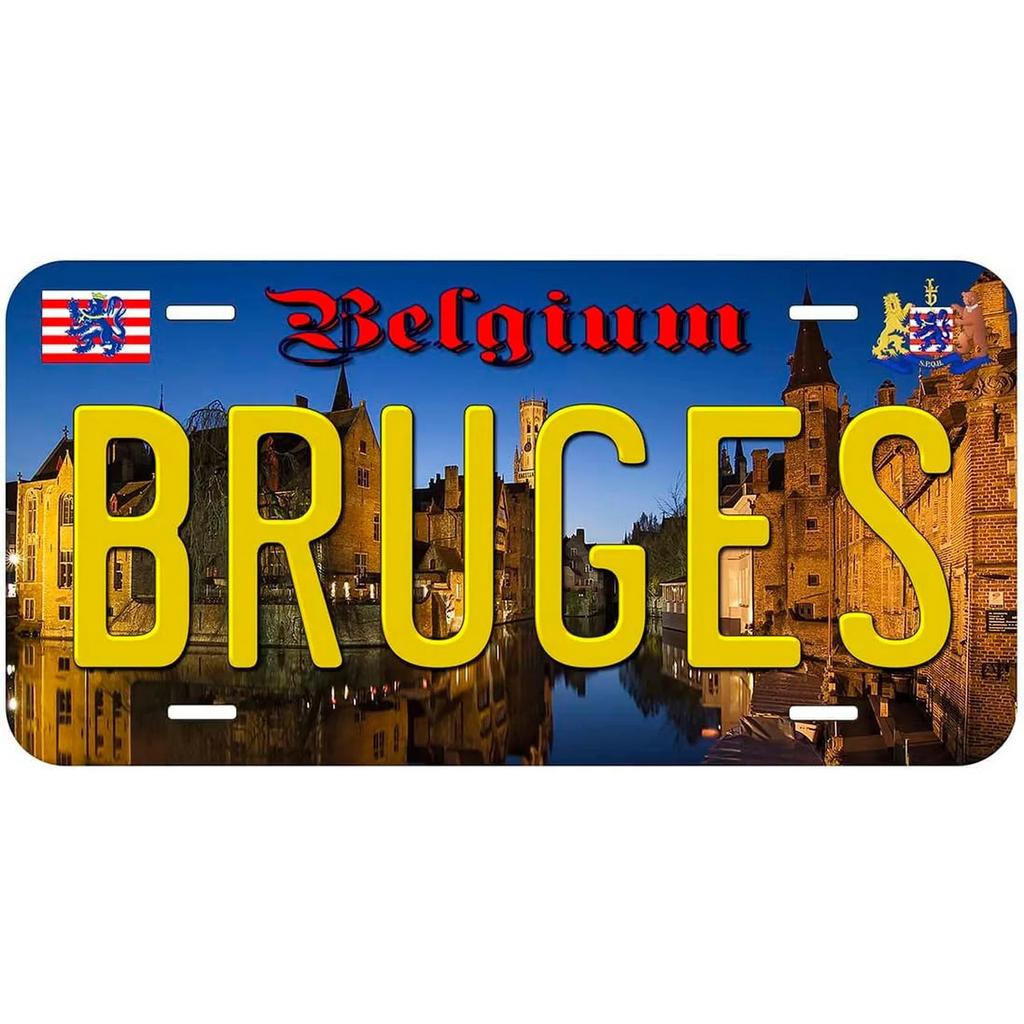 Vintage License Plates Decoration Signs Vintage Dubai Munich Madrid Moscow City Tags Metal Automotive Signs For Car Front