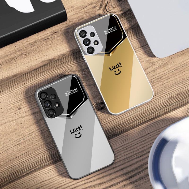 Светло-фиолетовое счастье Для Samsung S 25 S25 Edge S25Ultra S8 9 S10 20 U ltra S21 Pro S22 Plus S23 FE S24 Ultra Стеклянный чехол для телефона