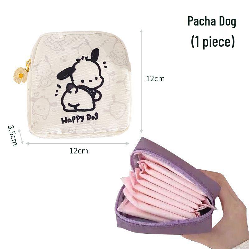 Cute Bear Sanitary Pad Storage Bag - Portable Oxford Cloth Period Bag for Girls