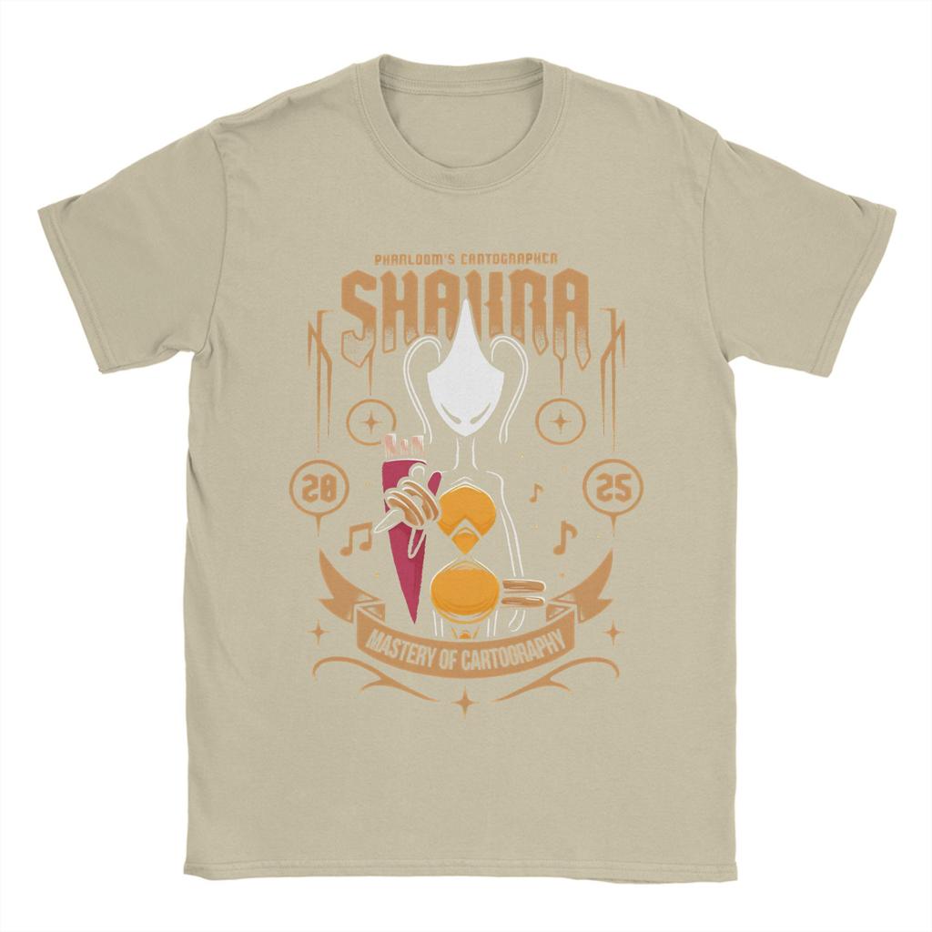 Hollow Knight Silksong Shakra TShirt for Men Vintage Cotton Tee Shirt Crewneck Short Sleeve T Shirt Party Clothing
