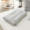 Premium Cotton Cover Neck Support Pillow With Embroidery Adults Single Bed 48x74cm Soft Fiber Fill
