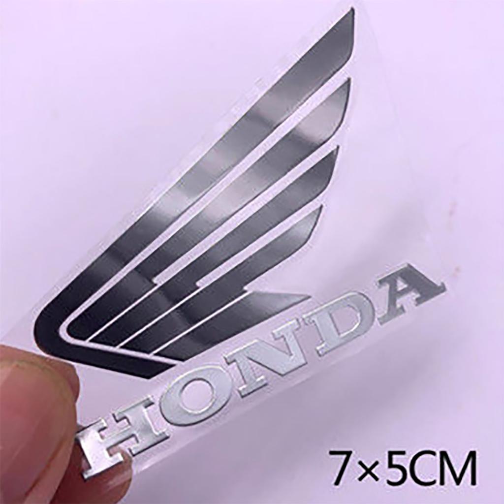 AQD1 Metal Honda Sticker Logo Motorcycle Helmet Wing Emblem Decal