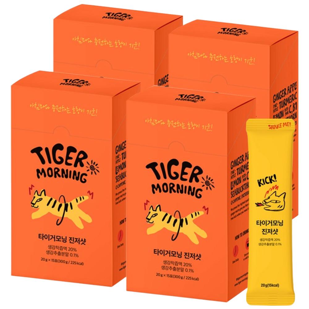 Tiger Morning Ginger Shot Sticks 20g 60 pcs