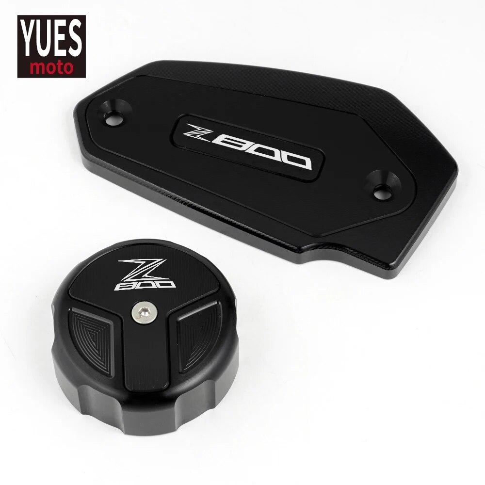 Motorcycle Accessories CNC Front & Rear Brake Fluid Cylinder Master Reservoir Cover Cap For KAWASAKI Z800 2013 2014 2015 2016