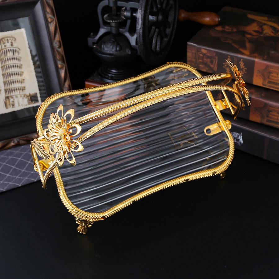 Золотая европейская портативная фруктовая тарелка фруктовая корзина высококлассное украшение для отеля украшение для дома