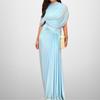 Spring Fashion New Style Elegant and Elegant Waist-closing Slimming and Pleated Dress Long Dress