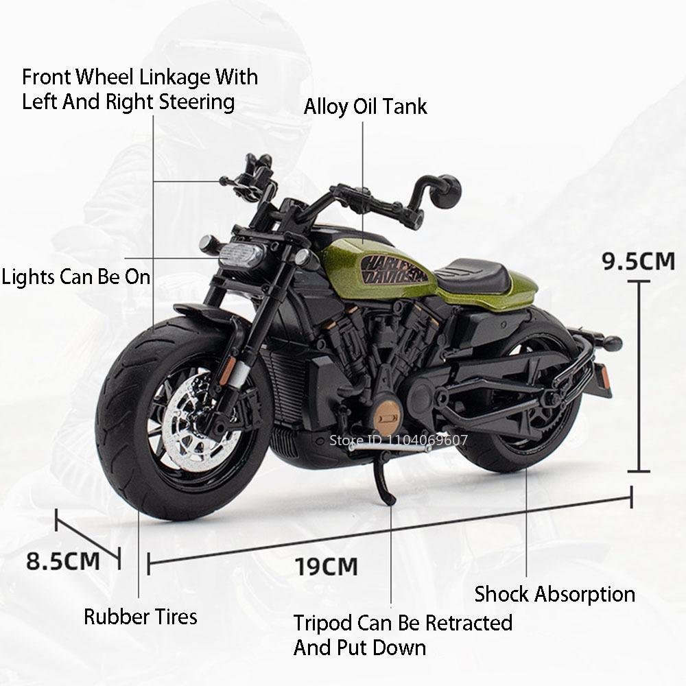 1:12 SportsterS R1 Сплав Мотоцикл Игрушка Литая Модель Машинки Рулевое Управление Передним Колесом Подвеска Заднего Колеса Мотоцикл Подарок Мальчику На День Рождения