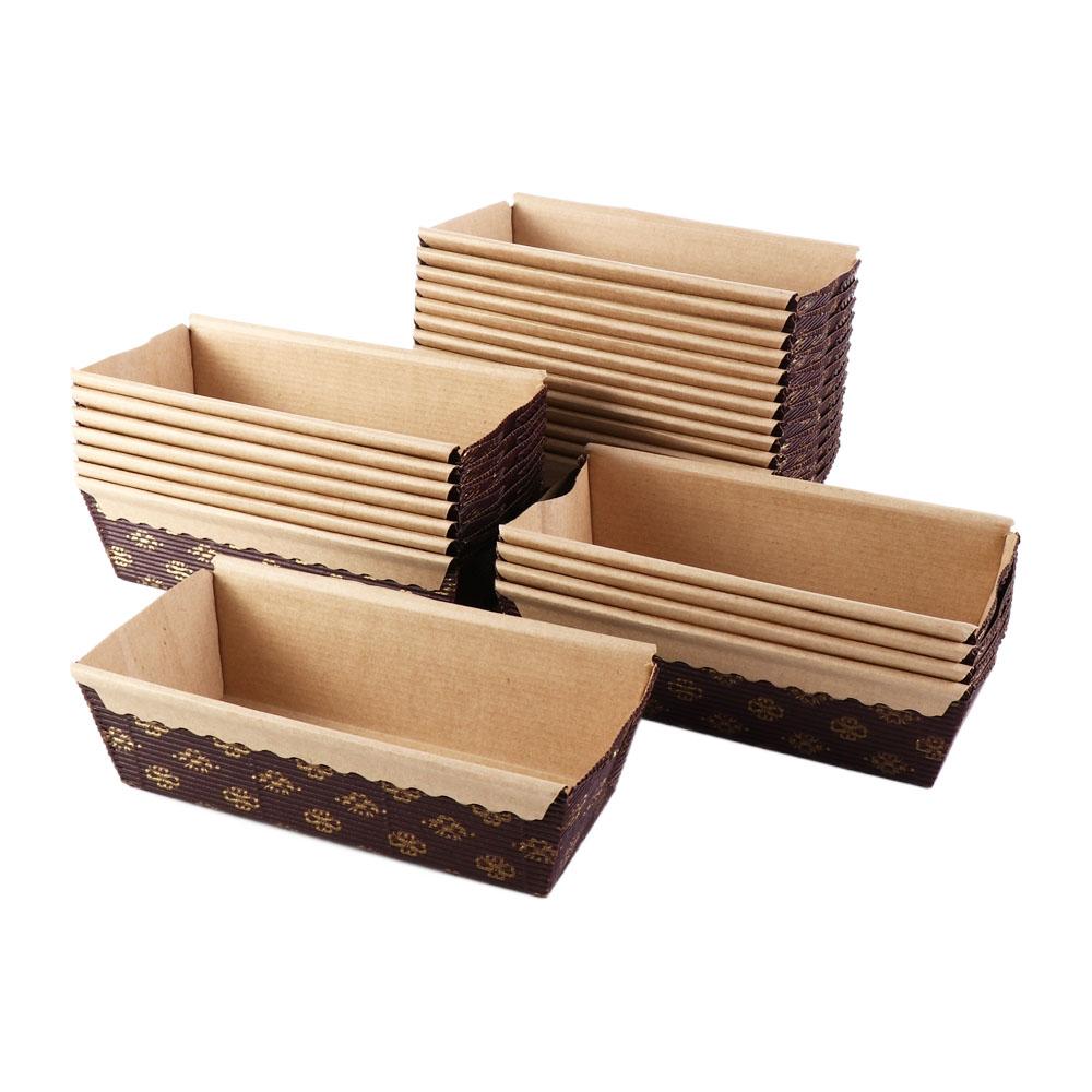 Пекарня Вечеринка Одноразовые Прямоугольные Бумажные Формы Для Выпечки Бумаги Коробка Для Тостов Противень Для Хлеба Подложка Для Торта