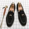 Pointed Toe Male Casual Shoe With Tassels Loafers Men's Leather Shoes Legitimate Designer On Sale Social New In 2024 Trend Pu