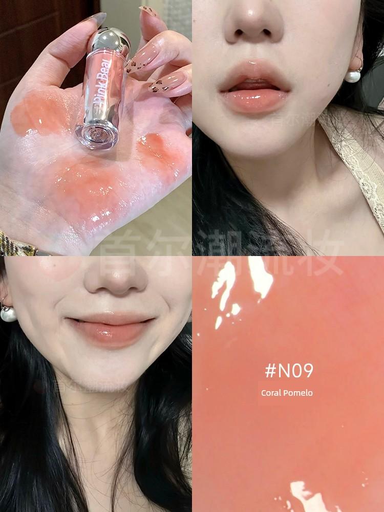 Pinkbear Leather Bear Butter Bear Lip Gloss Lip Mud Matte Nude Color Series Water Essence Lipstick Moisturizing Lip Lacquer Women