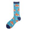 Animal Funny Socks Men Divertidos Happy Aliens Dinosaur Pug Panda Flamingo Cactus Sokken Unisex Novelty Skateboard Crazy Meias 