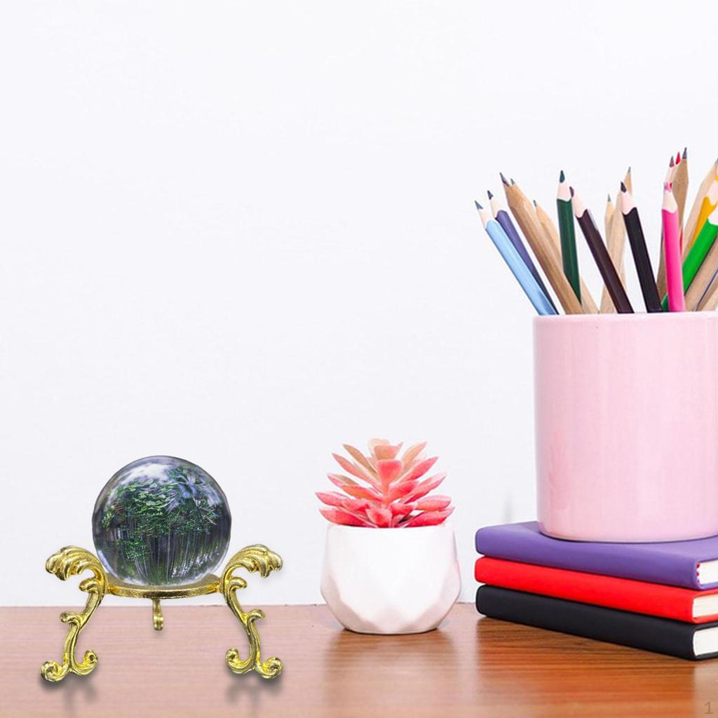 Хрустальный шар, подставка для дисплея, стойка для драгоценных камней, декоративный держатель железной сферы, каменный постамент, подставка для дома