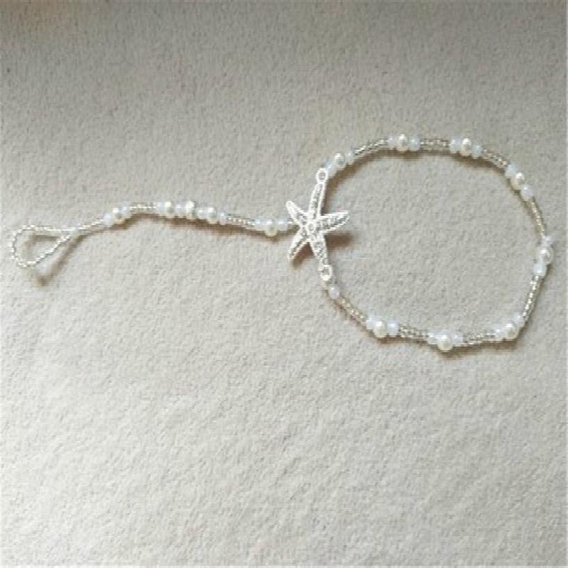 1 шт. Женские летние модные декоративные аксессуары Жемчужный босоногий сандалий Пляжная свадьба Ножной браслет Модные подарки Повседневный случай