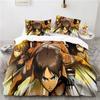 Japan Attack On Titan 3d Duvet Cover Sets Printed Bedding Set Pillowcase Twin Full Queen King Size Linen Bedclothes Dropshipping