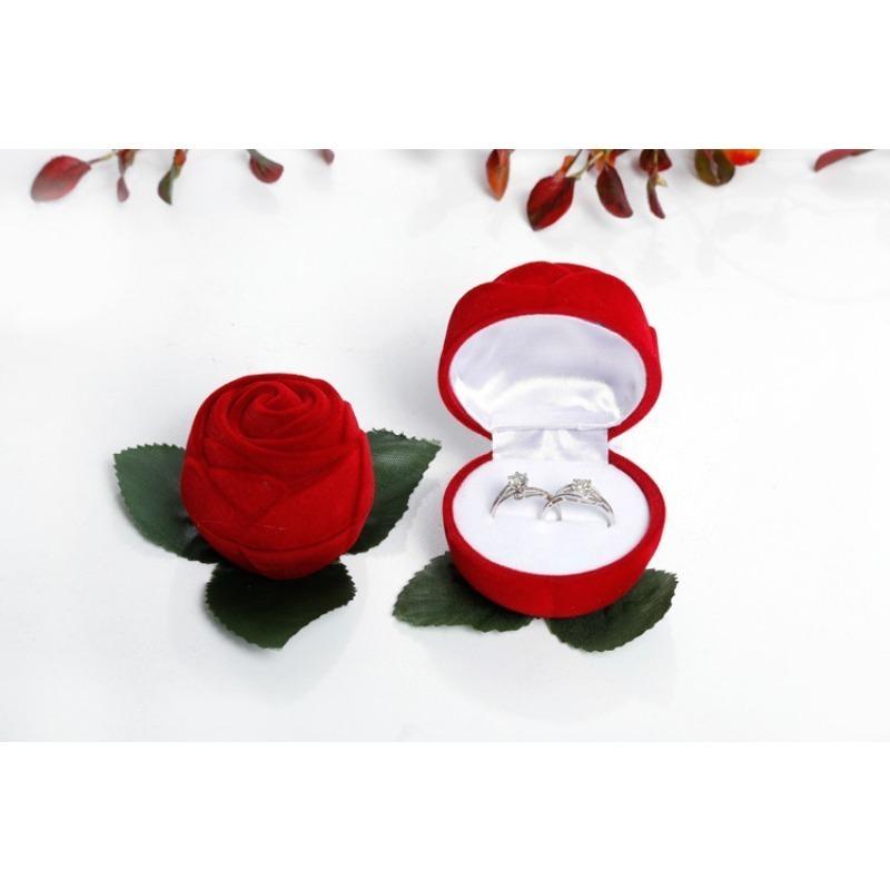 2 шкатулки для украшений в форме розы, имитирующие годовщину свадьбы, подойдут для девушки, жены, романтического предложения руки и сердца
