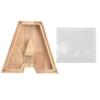 Wooden Bank DIY Making Birch Wood Plastic Material Letter A Shape Transparent Appearance Decorative