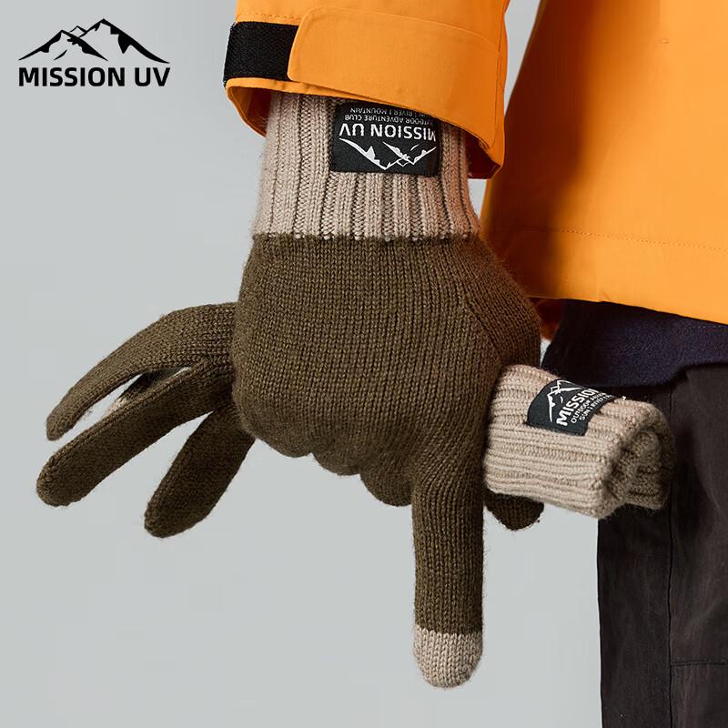MISSION UV Мужские теплые шерстяные перчатки MUS081