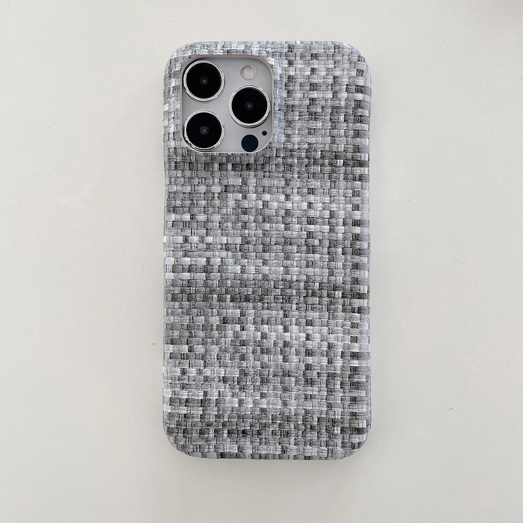 Роскошный Плетеный Классический Стиль В Сочетании С iPhone 15 14 13 12 11 Pro Max PU Одиночный Чехол Адаптивный Чехол Защитный Чехол