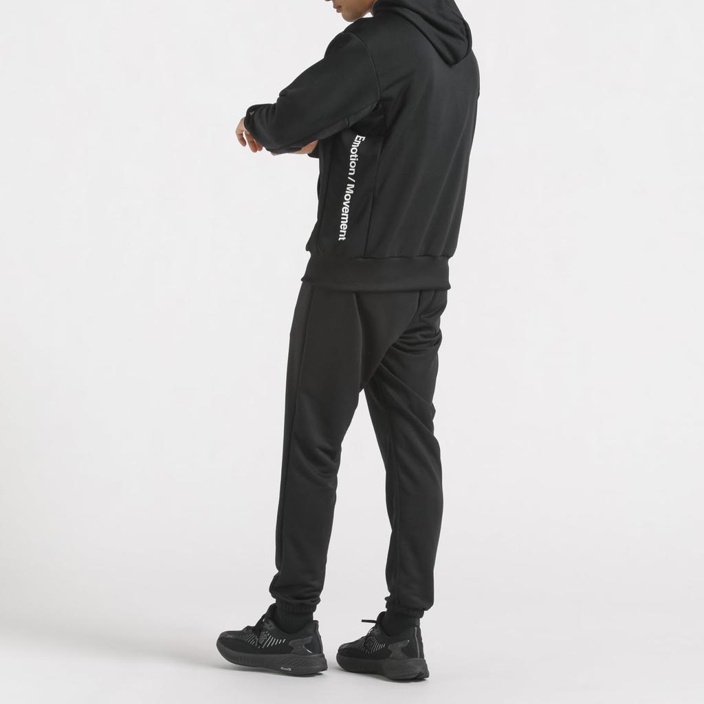 Толстовка с капюшоном Descente Light Smooth Sweat Full Zip Stretch Training Running ST4FSW41M 2L [Move Sports] BK00(ST4FSW41M)