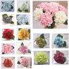 Silk Faux Artificial Floral Flower Bouquet Hydrangea Party Home Crafts Decor