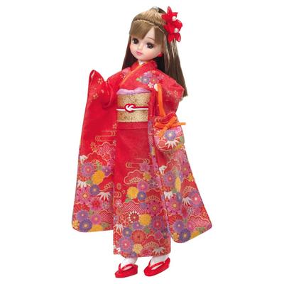 Кукла Takara Tomy Licca-chan LD-30 Ликка-тян в кимоно (красный) Игрушка для переодевания и ролевых игр для детей от 3 лет и старше