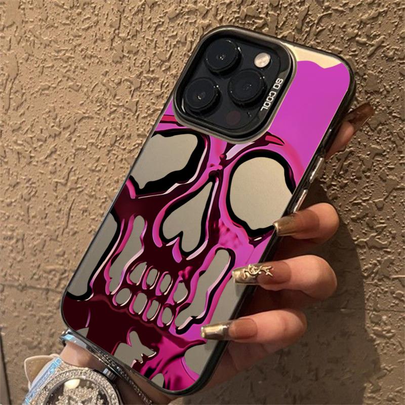 Luxury Skull Ghostface Electroplate Silver IMD Phone Case For Redmi Note 13 12 11 10 Pro Plus 12S 11S Redmi 12 13C Cover