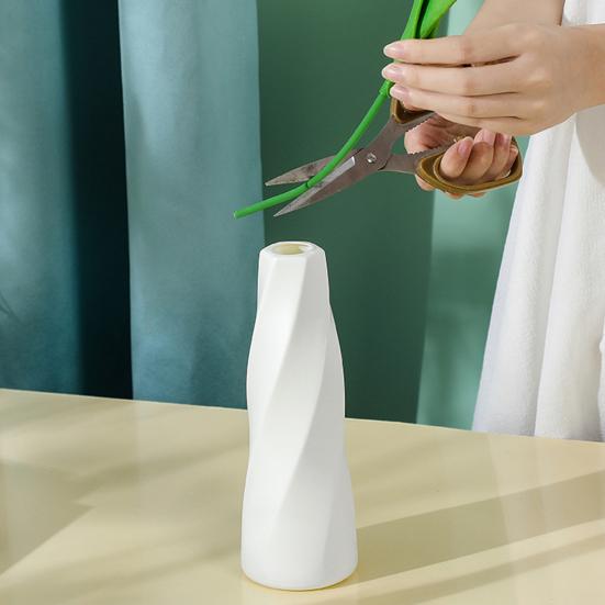 Flowers Pot Unbreakable Modern Non-fading Chic Creative Art Ornament Flower Vase Home Decor