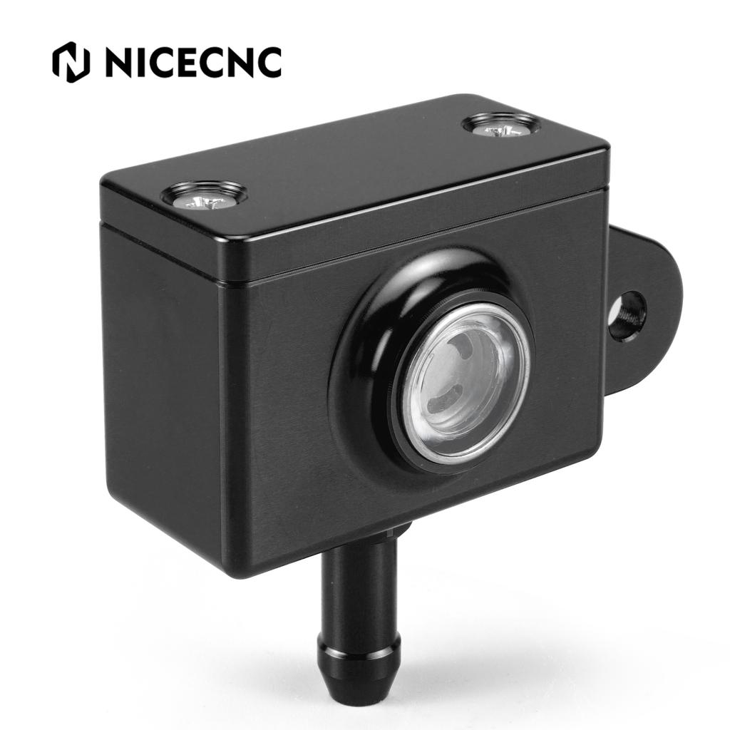 NICECNC For Suzuki DRZ400S DRZ400SM DR-Z 400S DR-Z 400SM 2000-2024 Aluminum Rear Brake Master Cylinder Reservoir Cover Cap