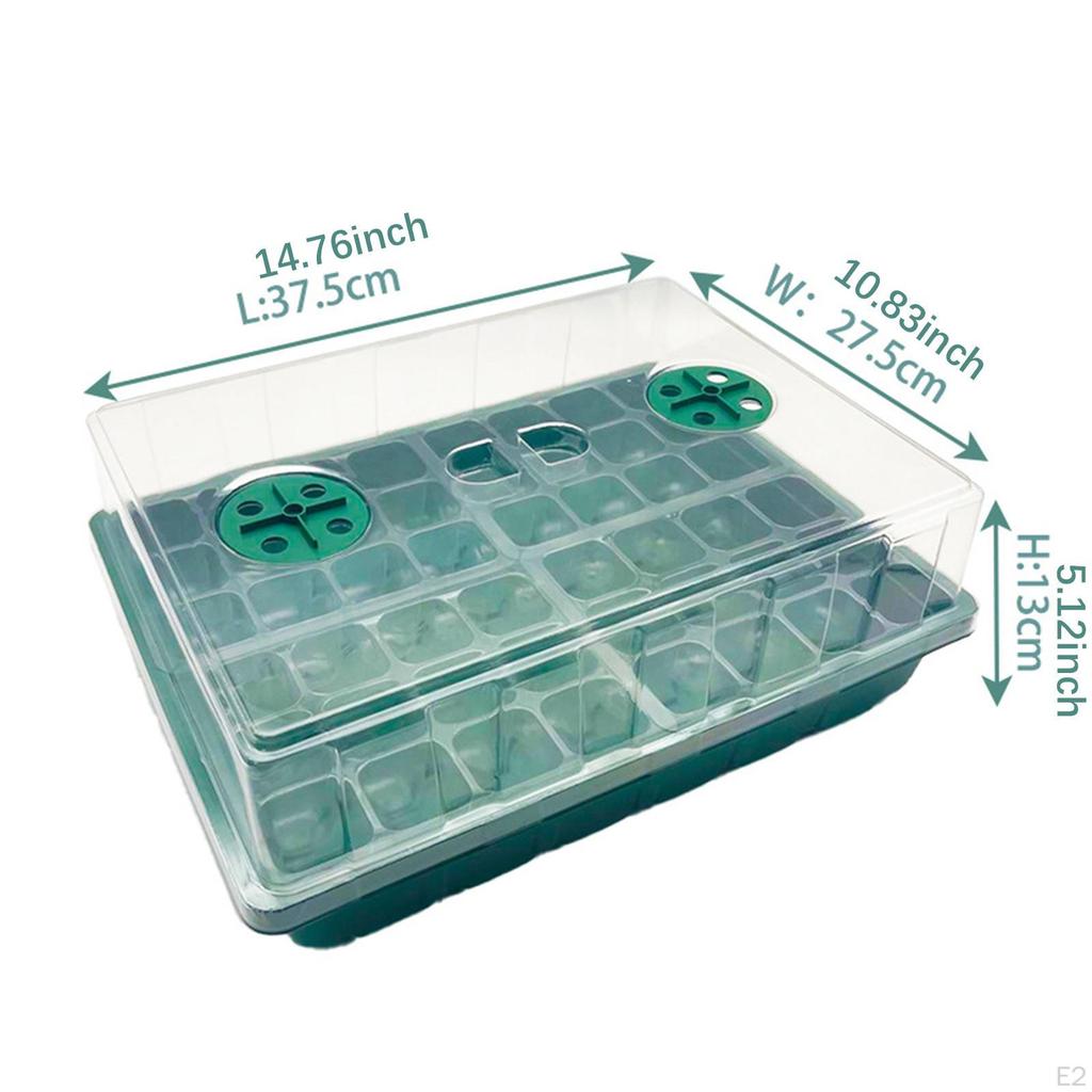 Поддон для проращивания семян, простой в использовании, с вентилируемой крышкой, выращивание рассады