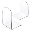 Acrylic Bookends Non-Skid Desktop Organizer Accessories Book Holder