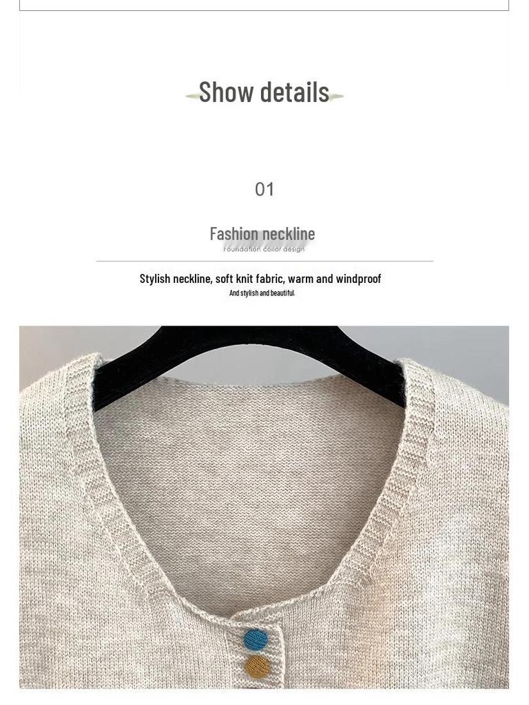 Женский вязаный кардиган-жилет с V-образным вырезом 2025 - Без рукавов, Свободный крой для весны и осени