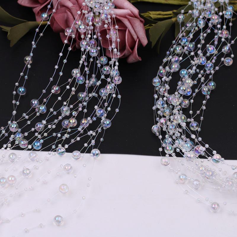 8+3 Звездное небо жемчужная цепочка с бусинами и фонариками для украшения свадьбы цветами