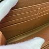 LOUIS VUITTON M42616 Zip Around Monogram leather Zippy wallet Purse Brown leather Used
